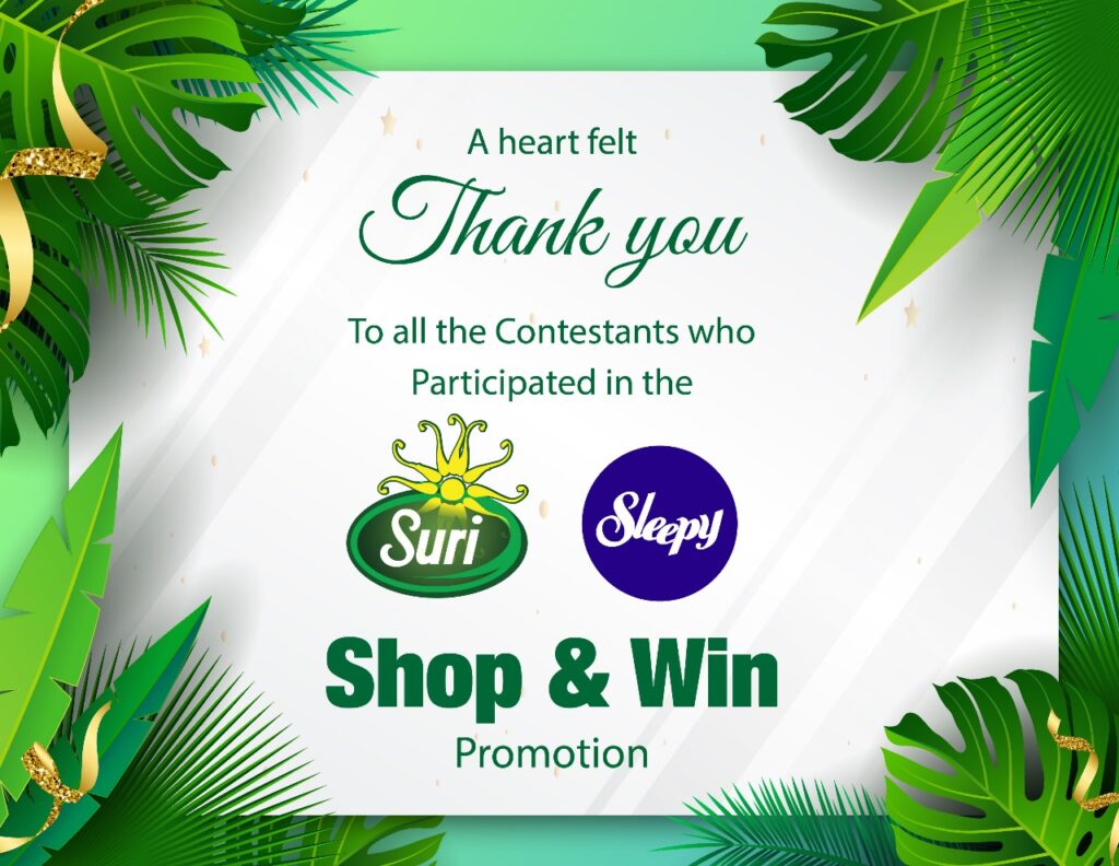 Suri Trading and Sleepy Brand Celebrate the Winners of Our Shop & Win Promotion!