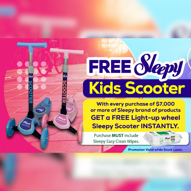 Sleepy Free Kids Scooter Promotion!